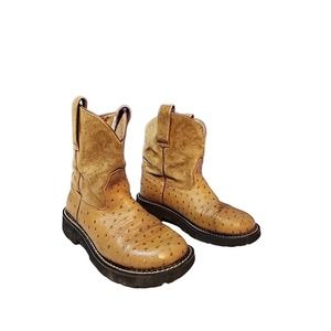 Ariat Fat Baby Women's Size 7 B Brown Leather Pull On Boots